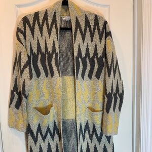 Sioni – Long Open-Front Knit‎ Cardigan